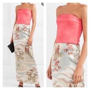 NWT EMPORIO ARMANI Strapless Bustier Top Barbie Pink Size 42/ US Medium Y2k 90s